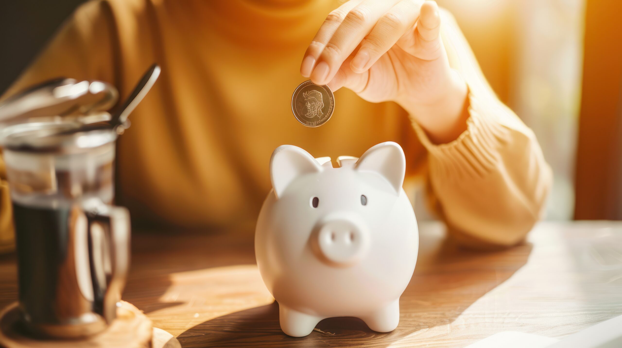 Saving Money in a Piggy Bank