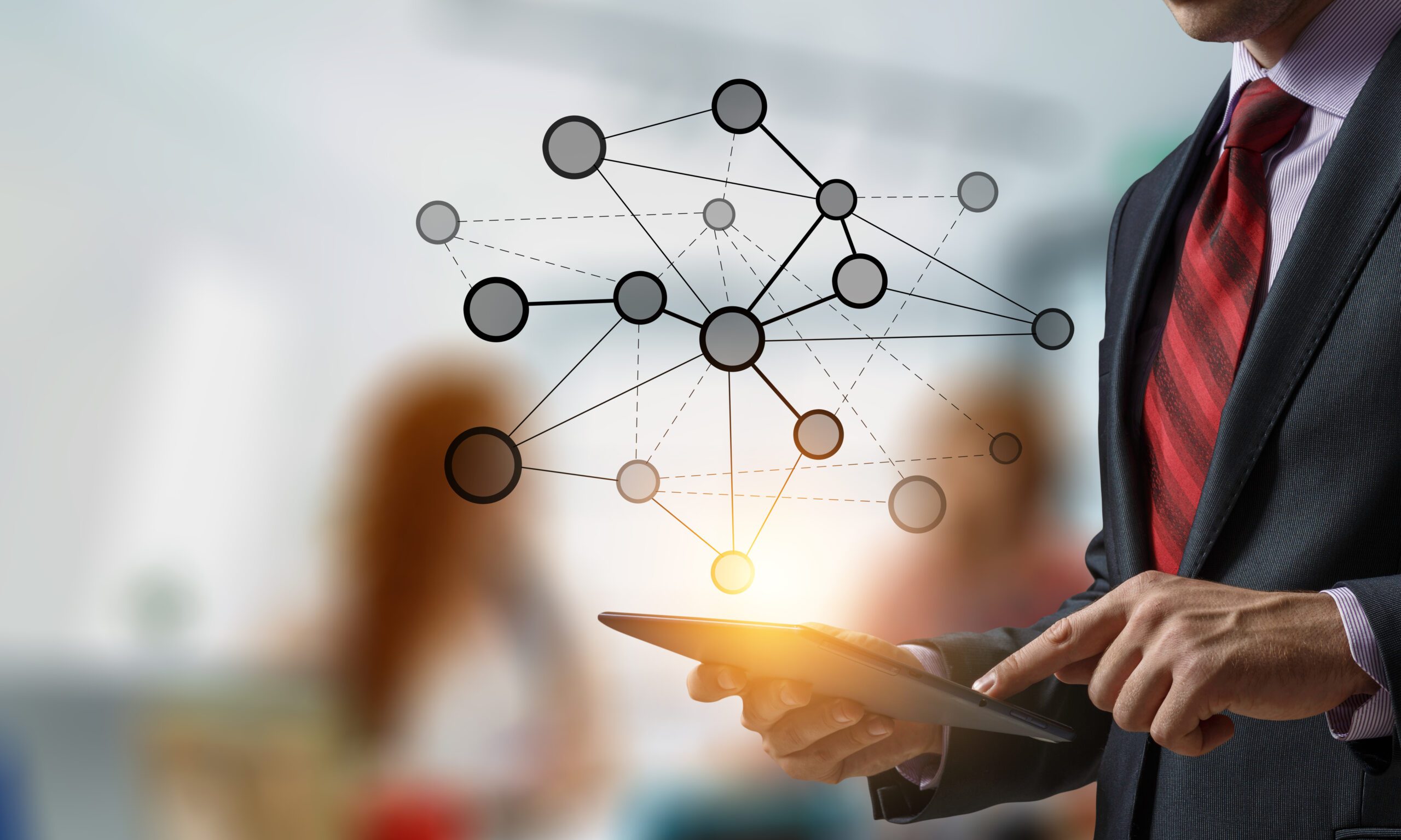 Connection technologies for business. Mixed media