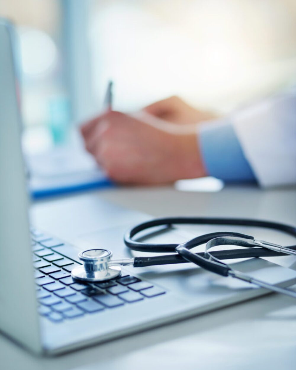 Advanced Healthcare & Lifescience technology displaying patient analytics and AI-driven health insights