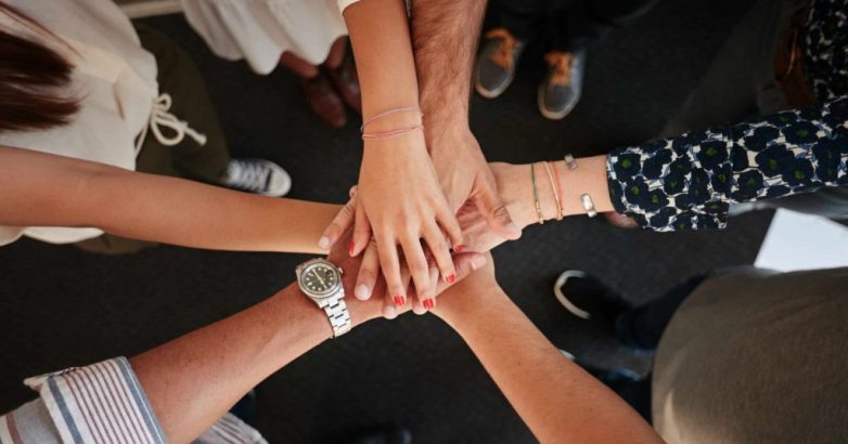 Symbol of teamwork, cooperation and unity