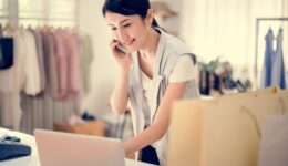 Woman working on a project