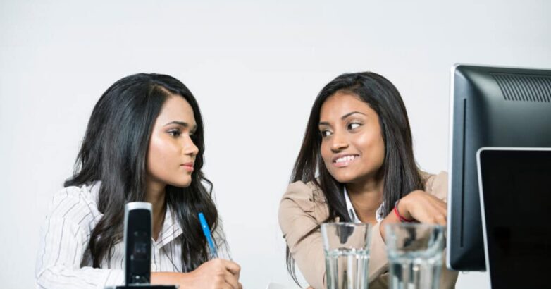 Indian business woman working. Indian business woman working.