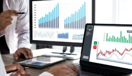 business man work chart schedule or planning financial report data.