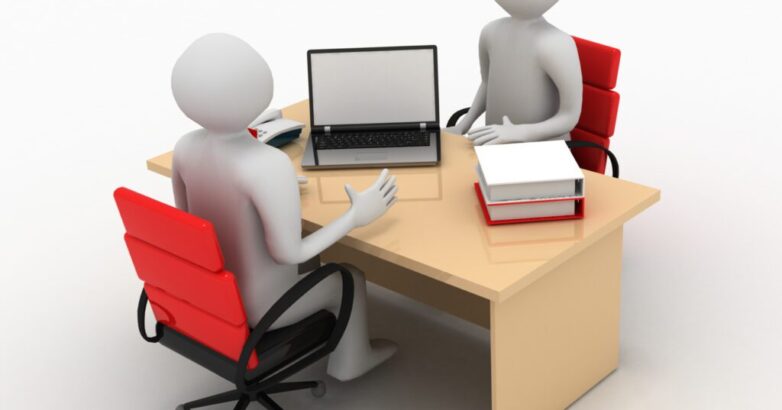 3d man, business meeting, job interview