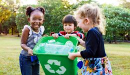 Group of kids school volunteer charity environment