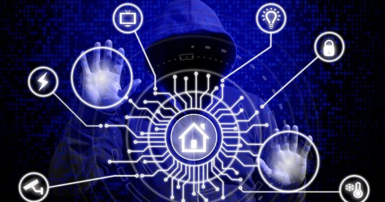 IOT and smart home security concept