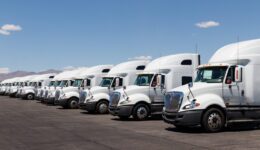 Las Vegas - Circa June 2019: International Semi Tractor Trailer Trucks Lined up for Sale. International is owned by Navistar II