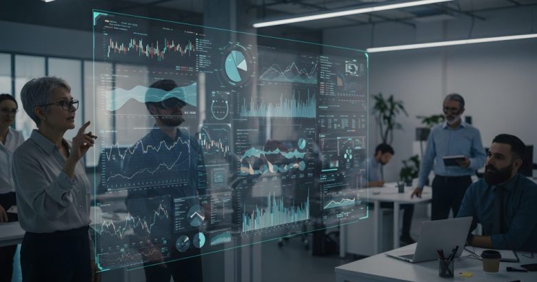 Metaverse Finance: VR Analyst Using Holographic Dashboard