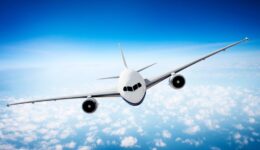 Airplane Skyline Horizon Flight Cloud Concept