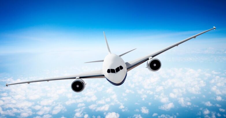 Airplane Skyline Horizon Flight Cloud Concept