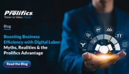 Boosting Business Efficiency with Digital Labor” by Prolifics, highlighting AI-powered digital labor solutions to improve productivity and operations