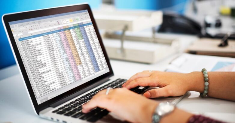 Spreadsheet Marketing Budget Report File Concept