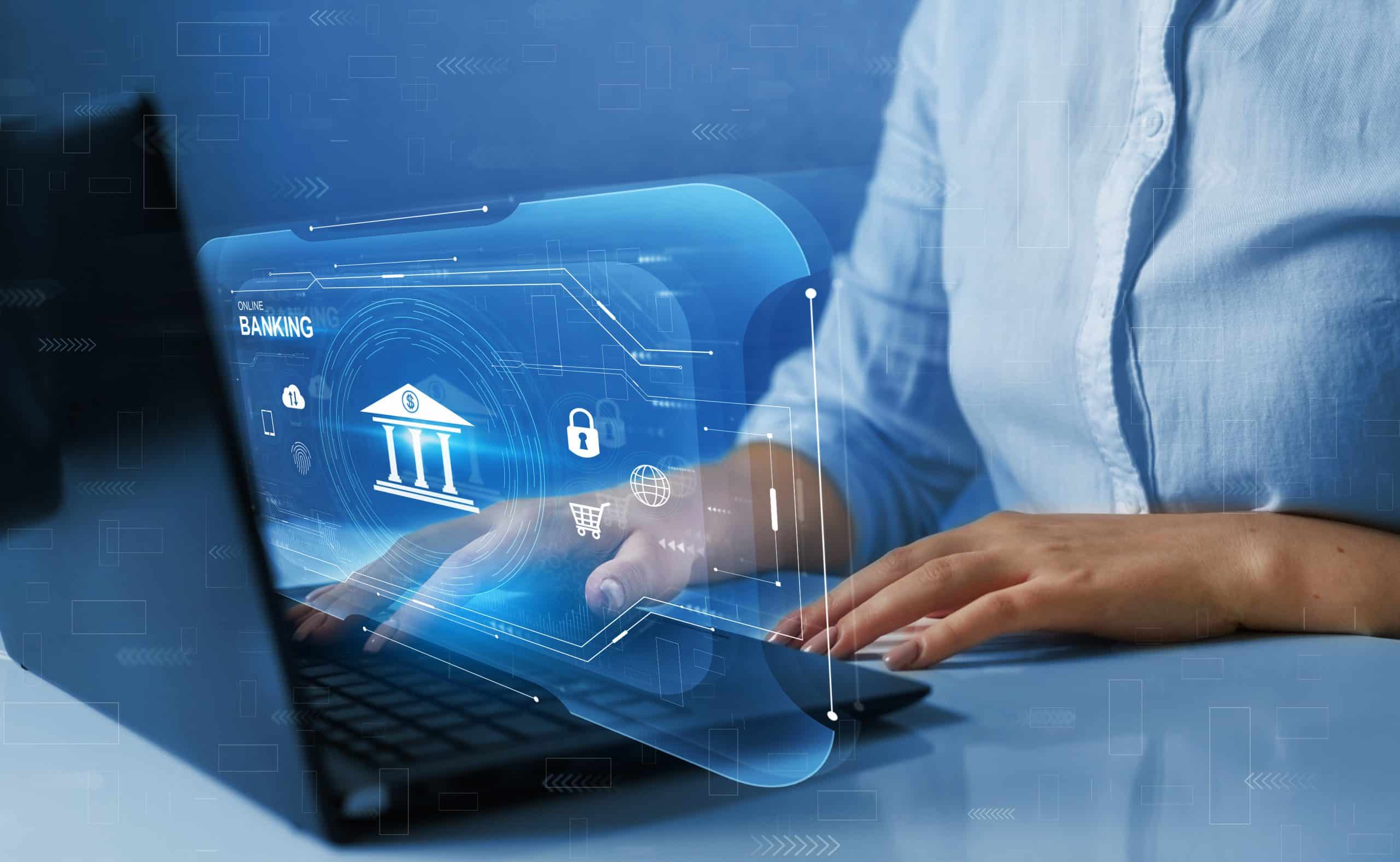 Elevating-Solutions-Beyond-Banking-Finance-scaled AI-based fraud detection tools and compliance dashboards securing financial services infrastructure