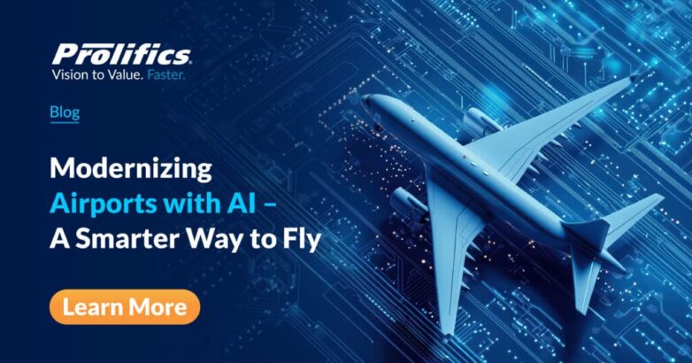 Modernizing Airports with AI Airline digital transformation 2025 concept with modern travel technology visuals.