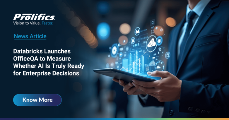 Enterprise AI readiness benchmark showing how Databricks OfficeQA evaluates AI decision accuracy using real business documents