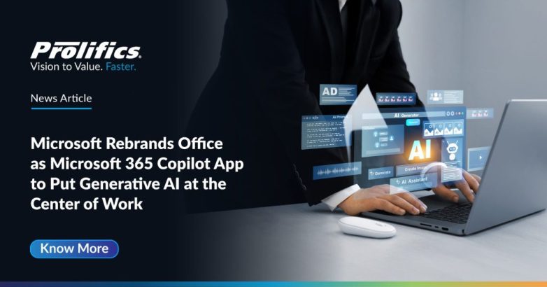 Microsoft 365 Copilot app interface showcasing AI-powered productivity tools