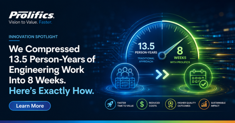 Prolifics AI-powered software delivery transformation compressing 13.5 person-years of engineering work into 8 weeks