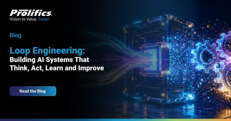 Loop engineering for AI agents showing an autonomous AI system that thinks, acts, learns and improves through continuous feedback loops