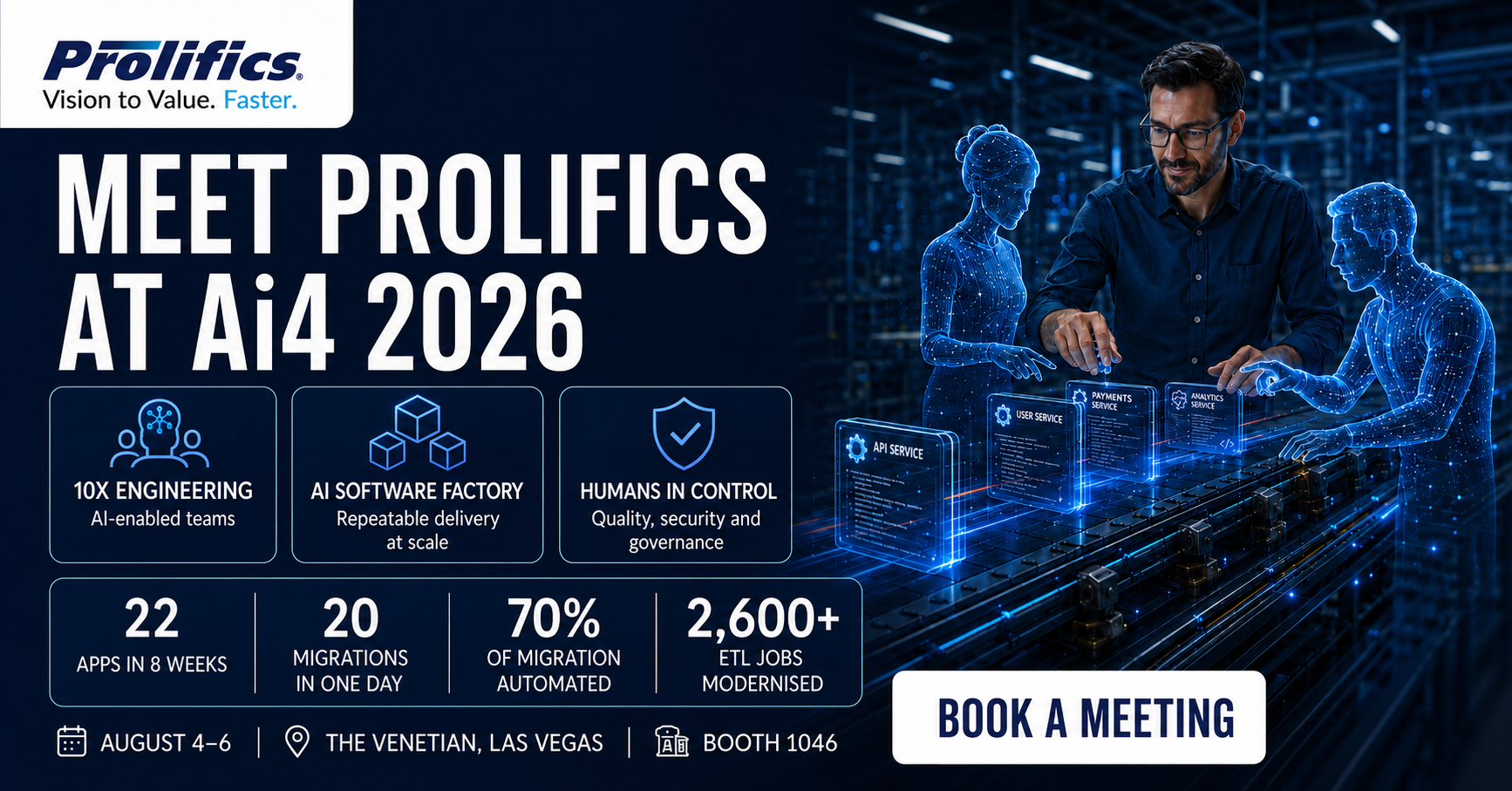 From 10x Engineers to AI Software Factories: Meet Prolifics at Ai4 2026