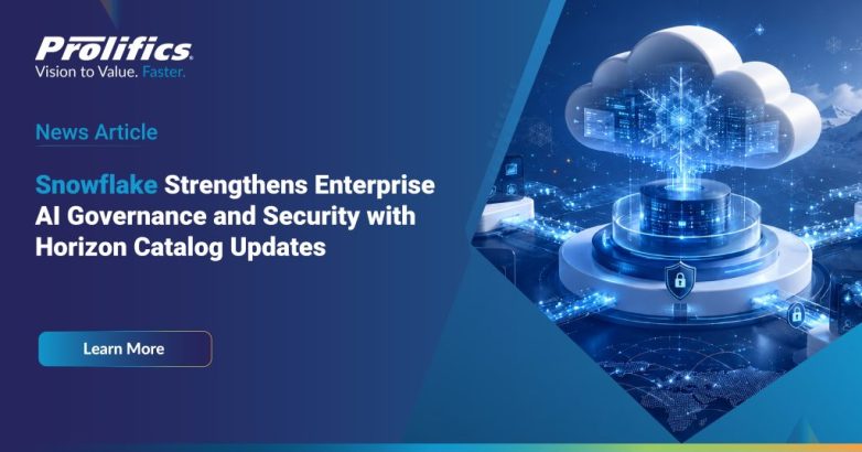 Snowflake Horizon Catalog AI governance with Horizon Context, AI security, and Adaptive Compute for trusted enterprise AI.