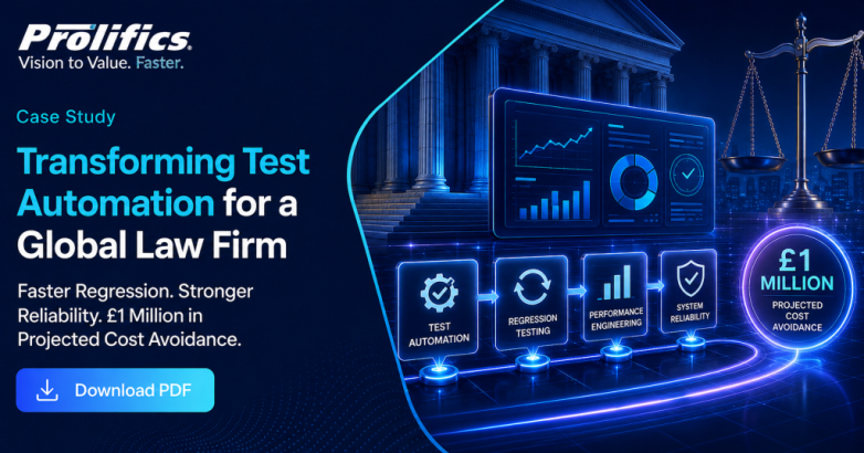 Transforming test automation and performance engineering for a leading global law firm with AI-powered quality engineering