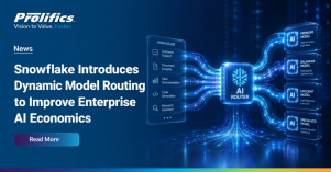 Snowflake Introduces Dynamic Model Routing to Improve Enterprise AI Economics Illustration of Snowflake Dynamic Model Routing through Cortex AI Gateway, intelligently directing enterprise AI workloads to optimized models for cost, performance, and governance.