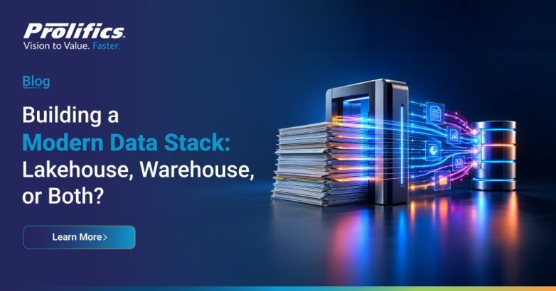 Modern data stack architecture decision guide comparing warehouse, lakehouse, and both approaches