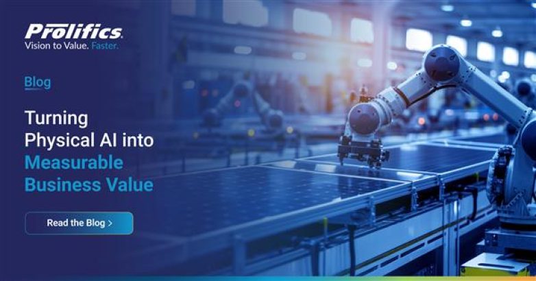 Physical AI robot inspecting industrial equipment to detect potential machine failures Measurable Business Value
